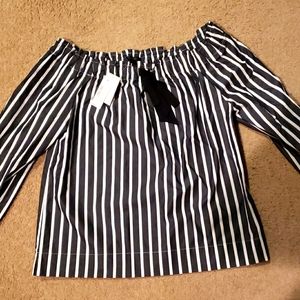 Off the shoulder J Crew blouse new with tags